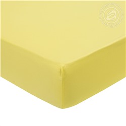 Простыня на резинке из сатина Лимонный Арт Дизайн