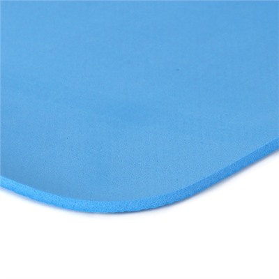 Коврик для йоги и фитнеса спортивный гимнастический EVA 4мм. 173х61х0,4 цвет: голубой / YM-EVA-4B / уп 24