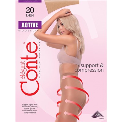 Conte Колготки женские ACTIVE 20, р.2 shade