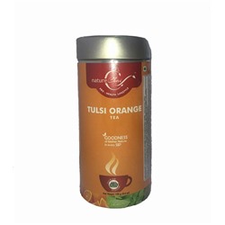 Индийский чай в Жестяной банке Tulsi orange tea, 100g
