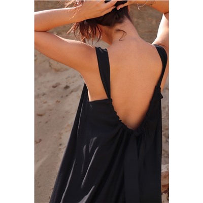 6183 Платье Мальдивы для пляжа и фотосъёмки чёрное