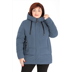 Куртка зимняя женская больших размеров синяя