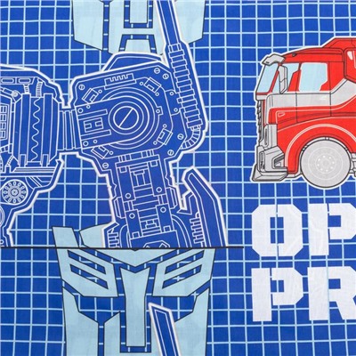 Постельное бельё 1,5 сп Neon Series "Optimus Prime" Transformers 143*215 см, 150*214 см, 50*70 см -1 шт, светится в темноте 5270997