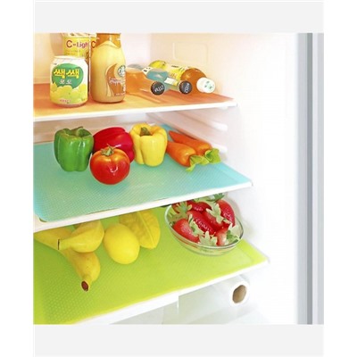 Антибактериальные коврики для холодильника, набор 4 шт 9046242