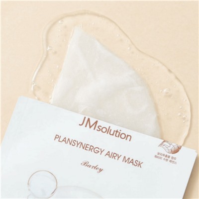 Jmsolution Тканевая маска для лица очищающая с ячменём / Plansynergy Airy Mask Barley, 30 мл