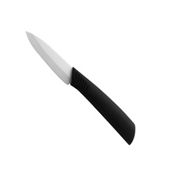 Нож керамический AXENTIA, длина 18 см, длина лезвия 8 х 2 см.