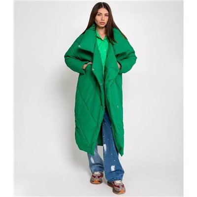 Пальто #БШ1290-1, зелёный