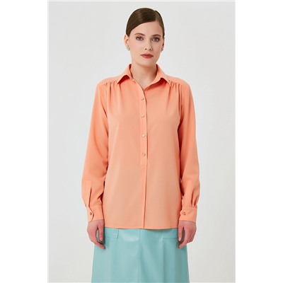 Оранжевая женская блузка