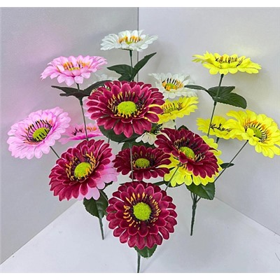 Цветы искусственные декоративные Хризантемы малые (5 цветков) 35 см