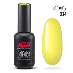 Гель-лак PNB 034 Lemony желтый 8 мл