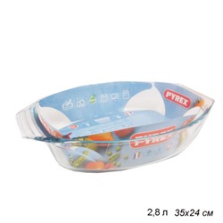 Блюдо 35х24 Pyrex Irresistible / 411B000/7046 /7146/уп 6/ овальное