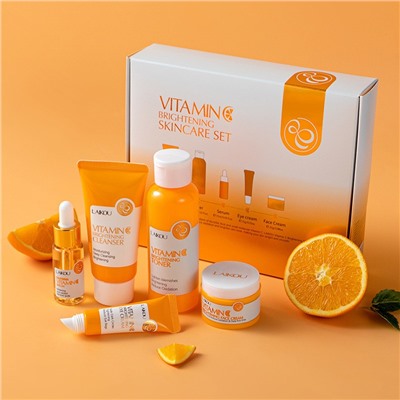 Набор уходовой косметики с витамином С из 5 средств В КОРОБКЕ  Laikou Vitamin C Skincare Set