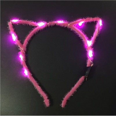 LED ободок Кошачьи Ушки заказ от 3-х шт