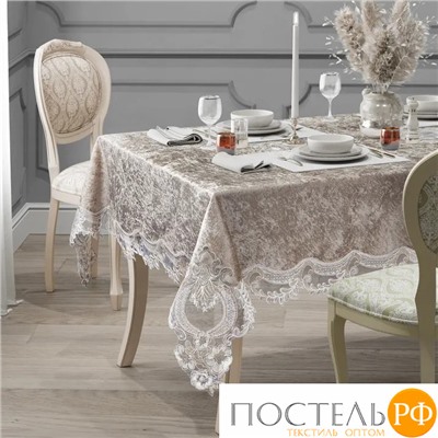 SK-229/042 Скатерть EFOR FLORA 160*220 капучино