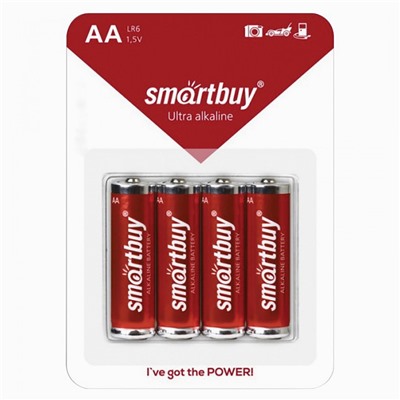 Батарейка AAA Smart Buy LR03 (4-BL) (48/480) ЦЕНА УКАЗАНА ЗА 4 ШТ