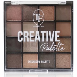 TF Палетка теней для макияжа CREATIVE PALETTE тон 03 Бежево-розовый 16цветов (Китай)