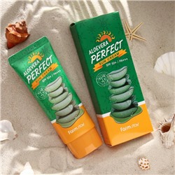 Солнцезащитный крем Farmstay Aloe Vera Perfect Sun Cream SPF 50+ / PA+++