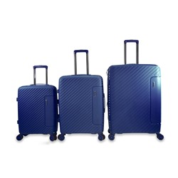 Набор из 3 чемоданов с расширением 11274 Темно-синий
