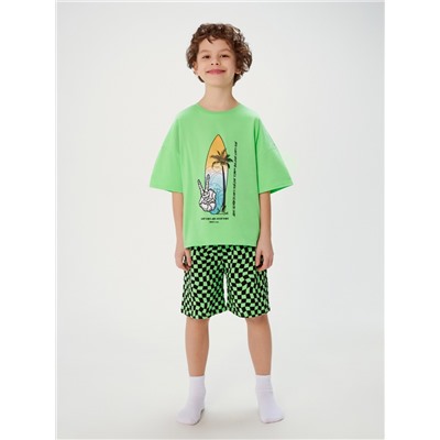 Пижама детская для мальчиков Zimovit зеленый Acoola